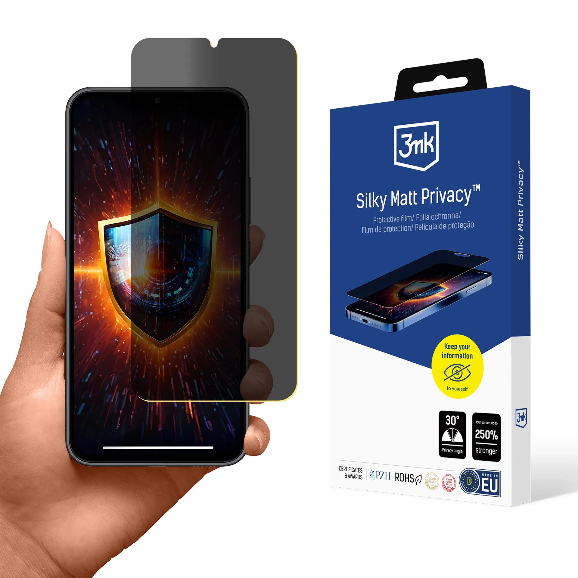 Film anti-espion pour Samsung Galaxy A34 5G - 3mk Silky Matt Privacy